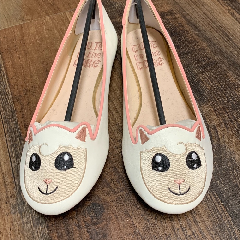 YRU Shoes Cute To The Core Critter Sheep Flats 8